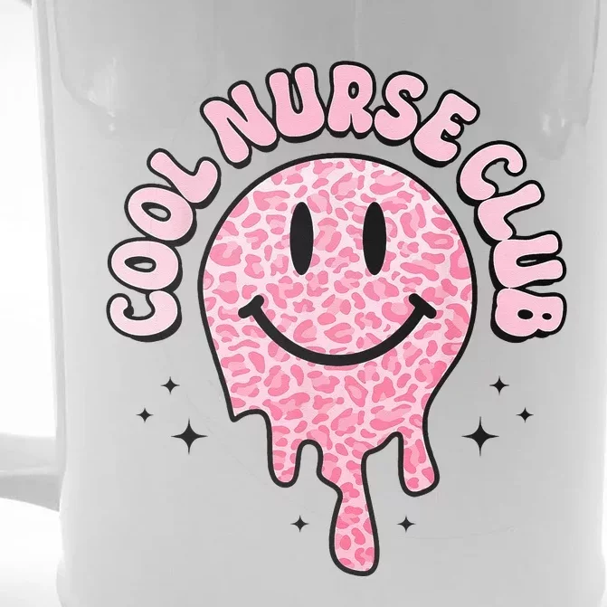 Cool Nurse Club Healthcare Worker Nurse Life Groovy Retro Front & Back Beer Stein