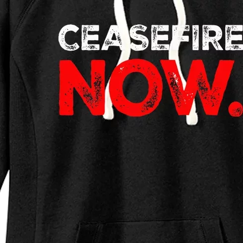 Ceasefire NOW Women's Fleece Hoodie