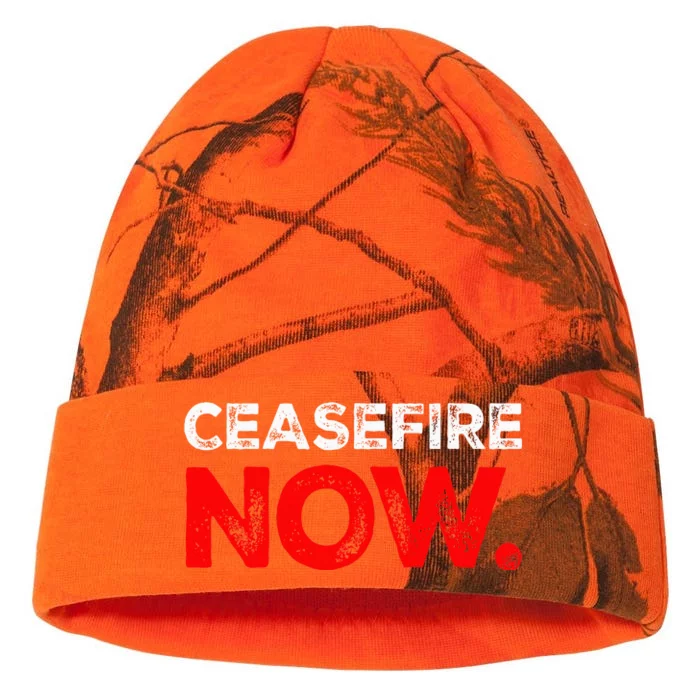 Ceasefire NOW Kati - 12in Camo Beanie