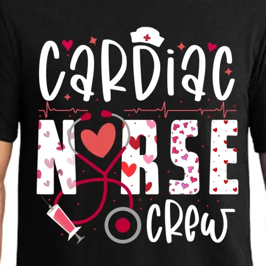 Cardiac Nurse Crew Heart Stethoscope Valentine's Day Nurse Cool Gift Pajama Set