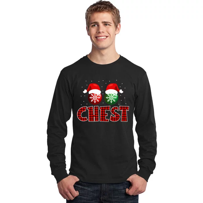 Chest Nuts Christmas Matching Couples Chestnuts Tall Long Sleeve T-Shirt