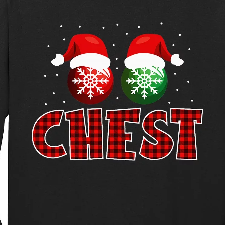 Chest Nuts Christmas Matching Couples Chestnuts Tall Long Sleeve T-Shirt