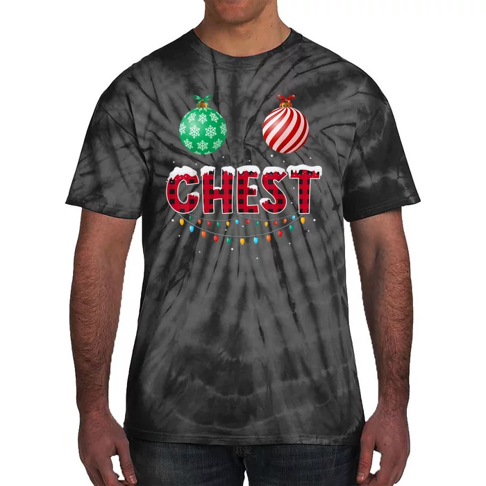 Chest Nuts Christmas Shirt Funny Matching Couple Chestnuts Tie-Dye T-Shirt