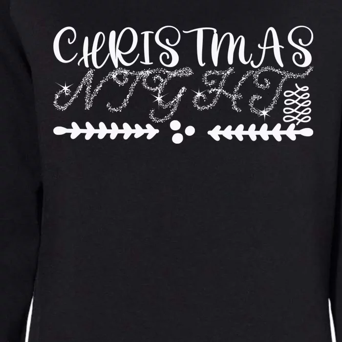 Christmas Night Womens California Wash Sweatshirt