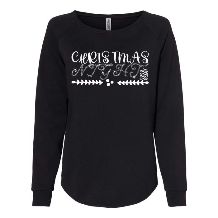 Christmas Night Womens California Wash Sweatshirt