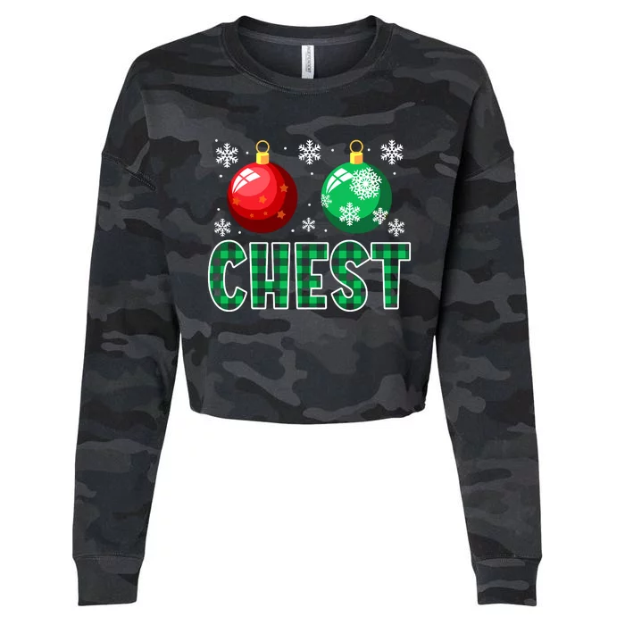 Chest Nuts Christmas Matching Couple Chestnuts Cropped Pullover Crew