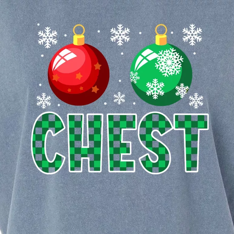 Chest Nuts Christmas Matching Couple Chestnuts Garment-Dyed Women's Muscle Tee