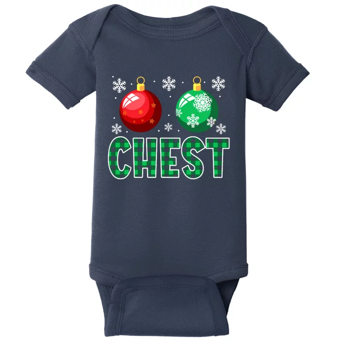 Chest Nuts Christmas Matching Couple Chestnuts Baby Bodysuit