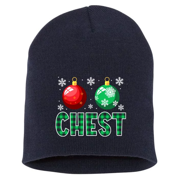 Chest Nuts Christmas Matching Couple Chestnuts Short Acrylic Beanie