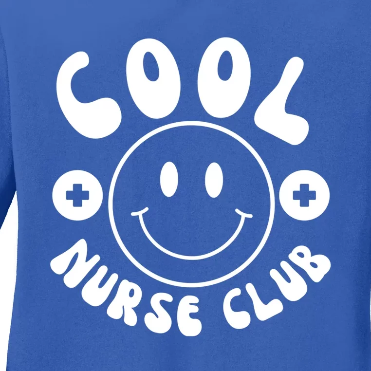 Cute Nurse Cool Nurse Club Groovy Nurse Week Gift Ladies Long Sleeve Shirt