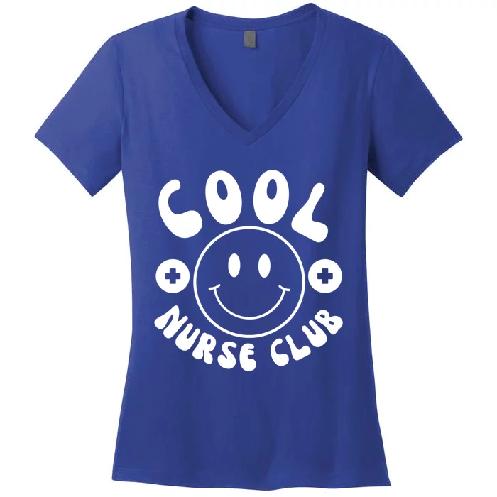 Cute Nurse Cool Nurse Club Groovy Nurse Week Gift Women's V-Neck T-Shirt