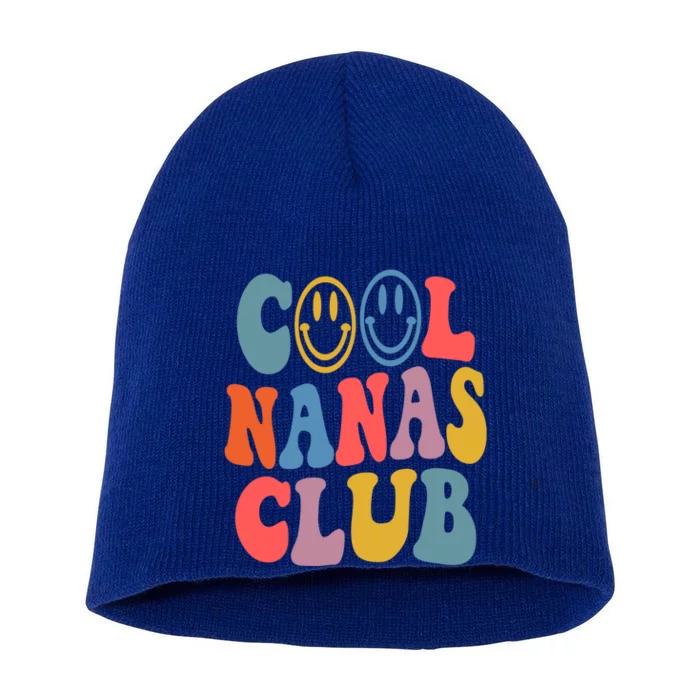 Cool Nanas Club Cool Grandma Promoted To Grandma Gift Short Acrylic Beanie