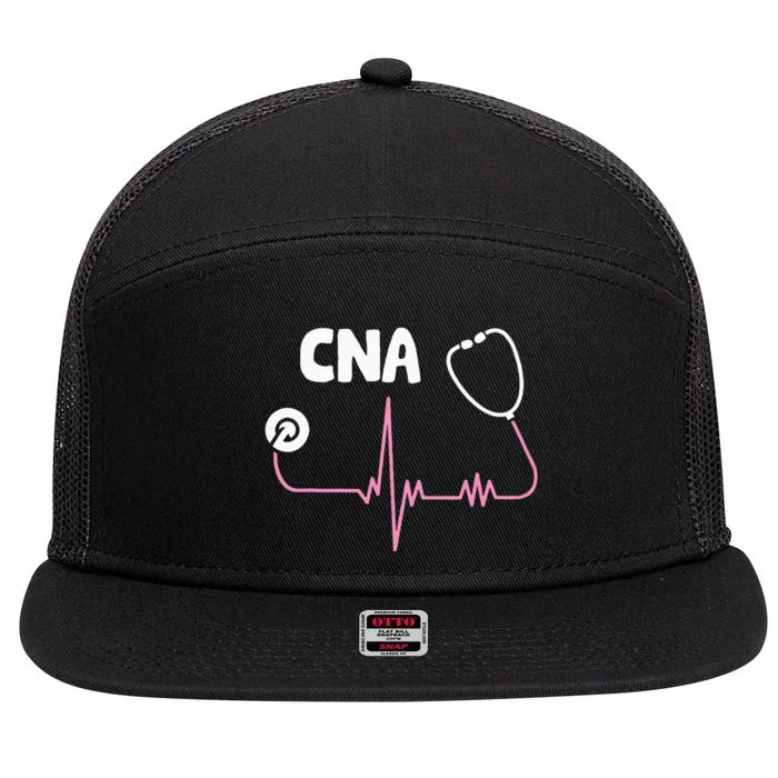 CNA Nurse 7 Panel Mesh Trucker Snapback Hat