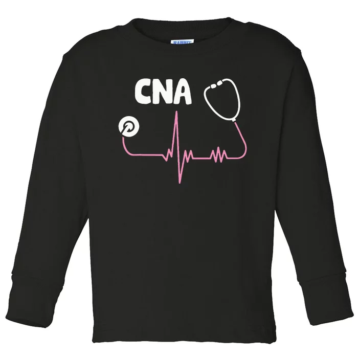 CNA Nurse Toddler Long Sleeve Shirt