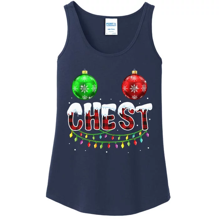 Chest Nuts Christmas Funny Matching Couple Chestnuts Ladies Essential Tank