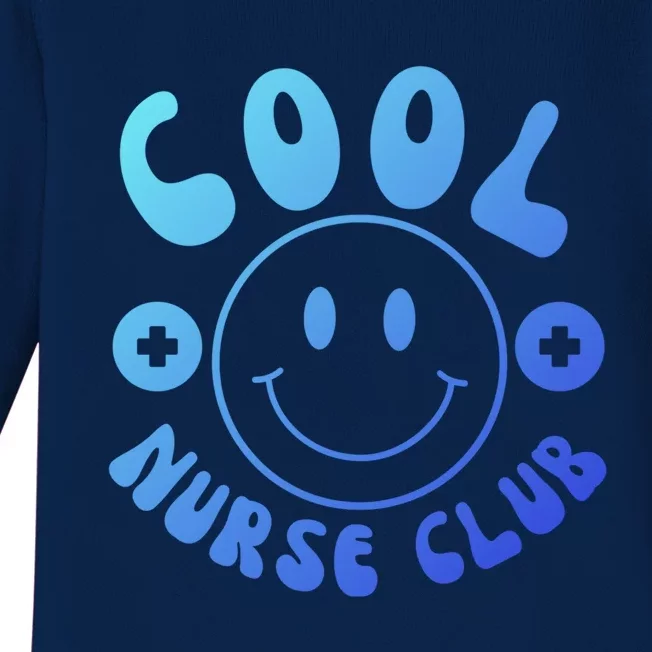 Cute Nurse Cool Nurse Club Groovy Nurse Week Gift Baby Long Sleeve Bodysuit