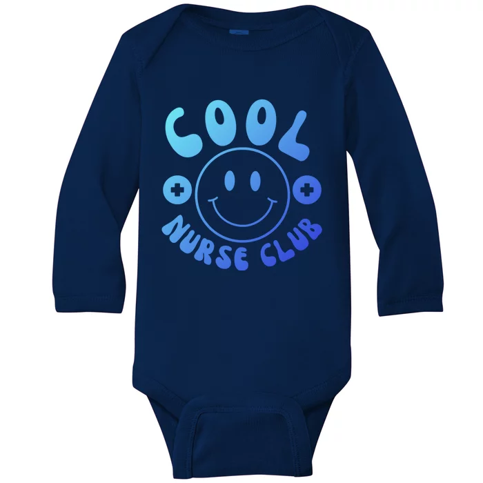 Cute Nurse Cool Nurse Club Groovy Nurse Week Gift Baby Long Sleeve Bodysuit