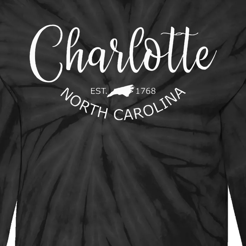 Charlotte North Carolina Classic Charlotte Nc Us City Tie-Dye Long Sleeve Shirt