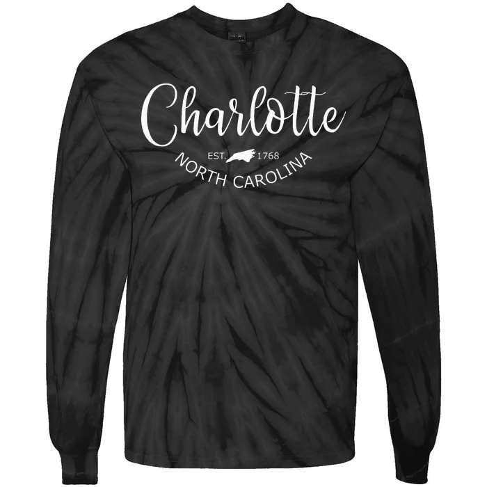 Charlotte North Carolina Classic Charlotte Nc Us City Tie-Dye Long Sleeve Shirt