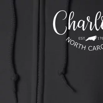 Charlotte North Carolina Classic Charlotte Nc Us City Full Zip Hoodie