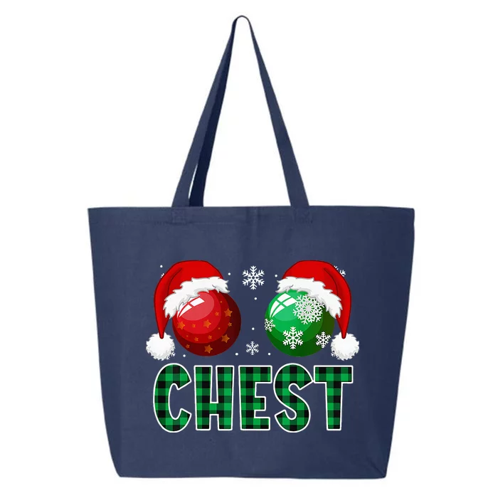 Chest Nuts Christmas Funny Matching Couple Chestnuts 25L Jumbo Tote