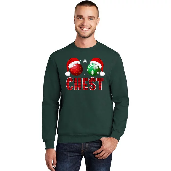 Chest Nuts Christmas Funny Matching Couple Chestnuts Sweatshirt