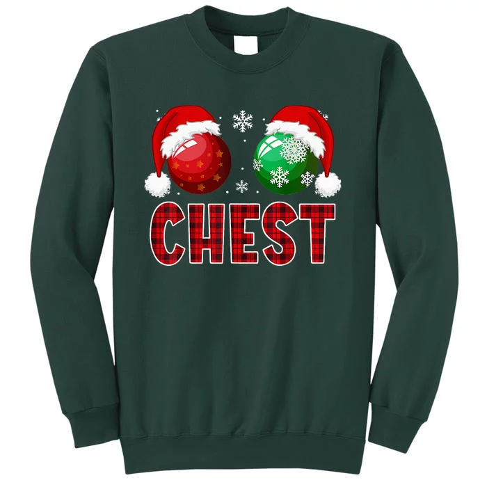 Chest Nuts Christmas Funny Matching Couple Chestnuts Sweatshirt