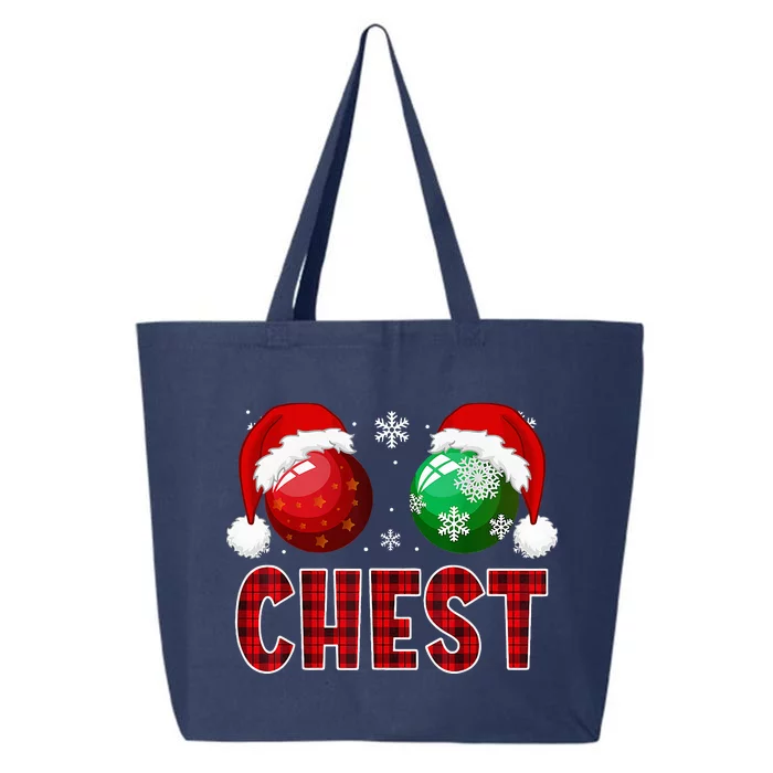 Chest Nuts Christmas Funny Matching Couple Chestnuts 25L Jumbo Tote