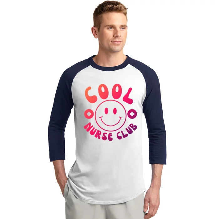 Cute Nurse Cool Nurse Club Groovy Nurse Week Gift Baseball Sleeve Shirt