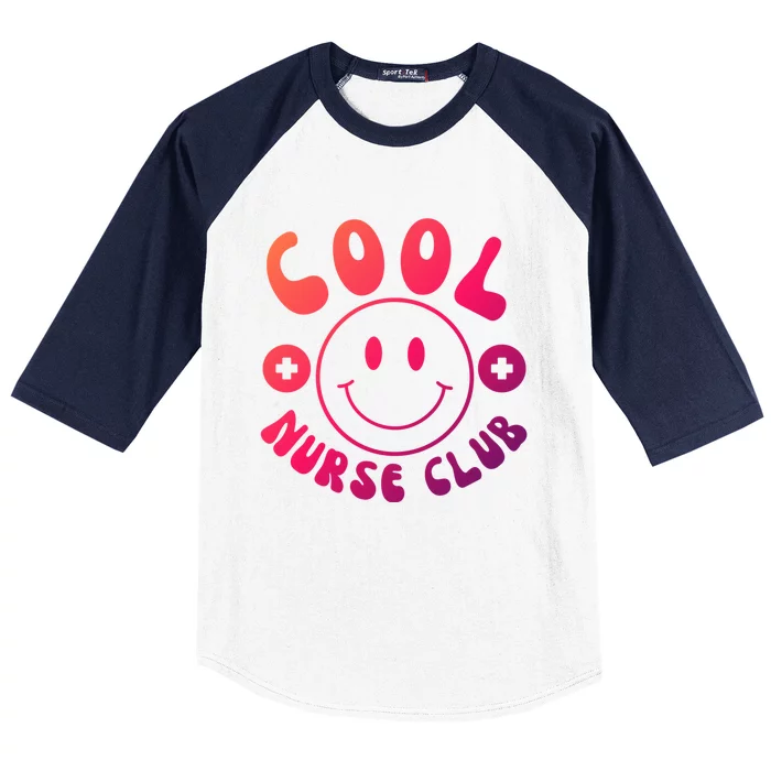 Cute Nurse Cool Nurse Club Groovy Nurse Week Gift Baseball Sleeve Shirt