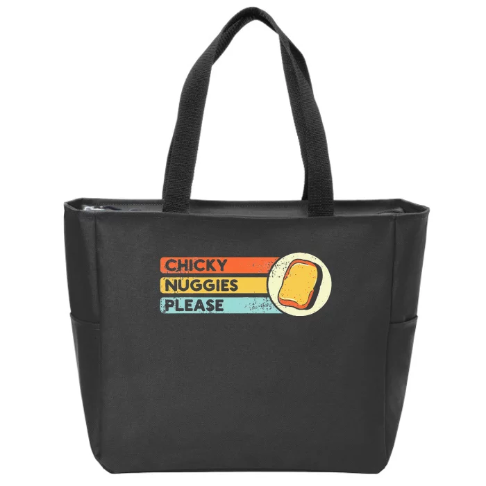 Chicky Nuggies Chicken Nugget Fans Nug Eaters Fast Food Zip Tote Bag