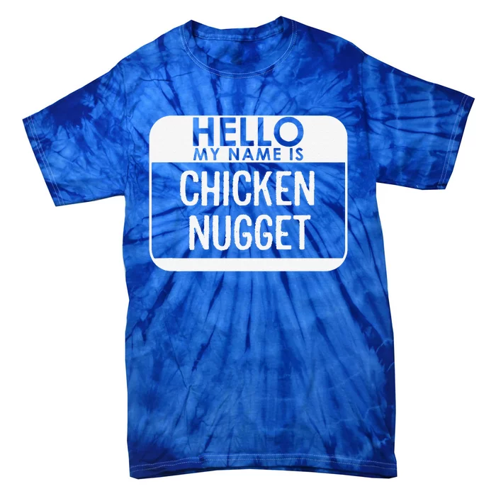 Chicken Nugget Costume Funny Easy Last Minute Halloween Gift Tie-Dye T-Shirt