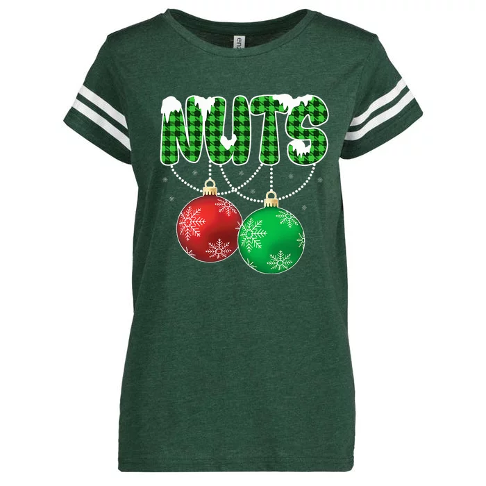 Chest Nuts Christmas Matching Couple Chestnuts Enza Ladies Jersey Football T-Shirt