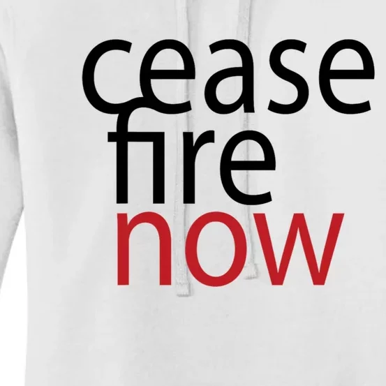 Ceasefire Now Women's Pullover Hoodie