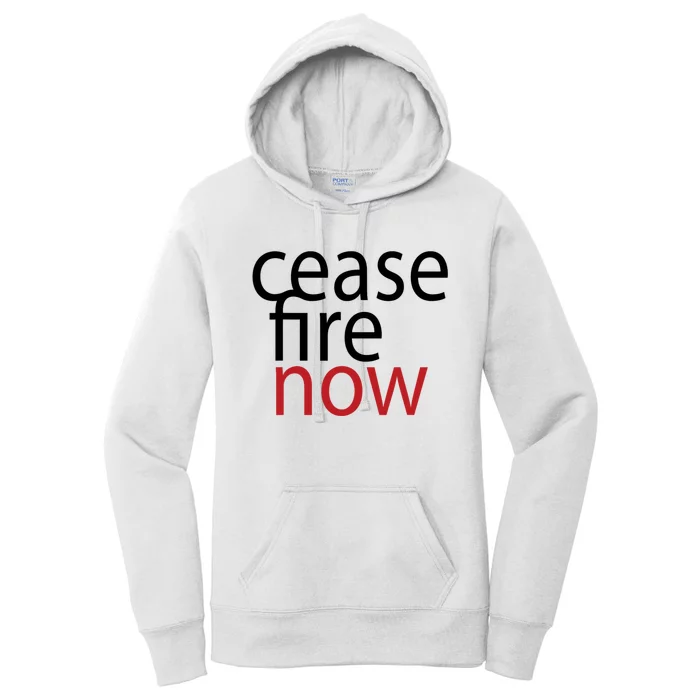 Ceasefire Now Women's Pullover Hoodie