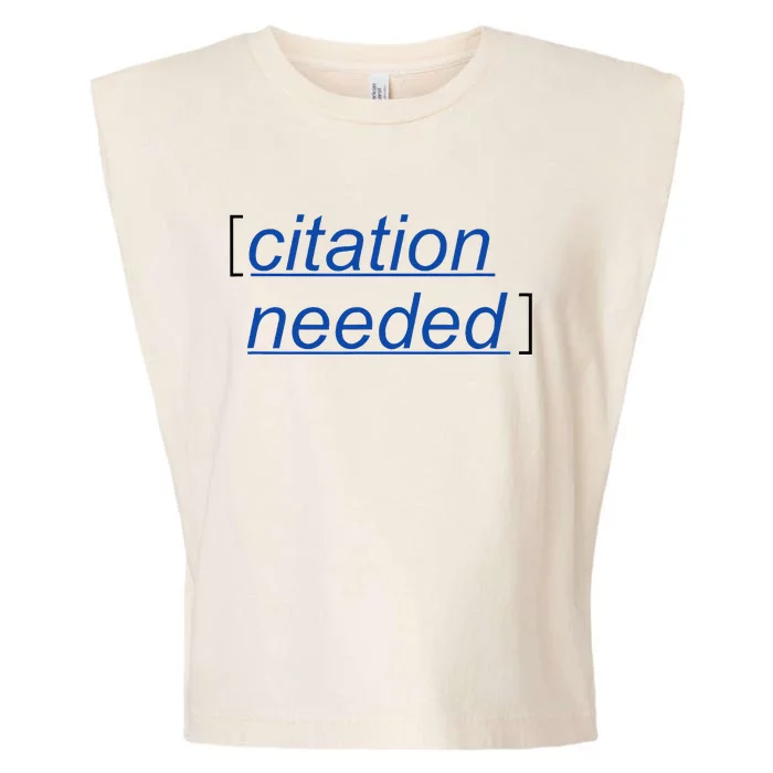 Citation Needed Garment-Dyed Women's Muscle Tee