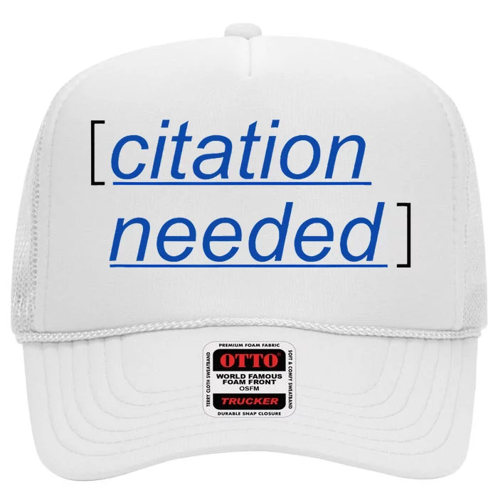 Citation Needed High Crown Mesh Trucker Hat