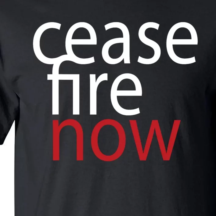 Ceasefire Now Tall T-Shirt