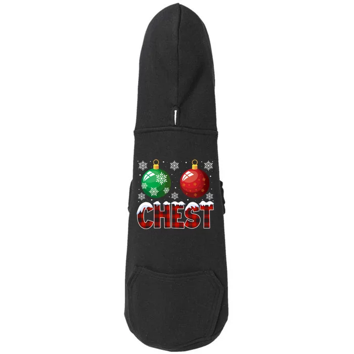 Chest Nuts Christmas Shirt Funny Matching Couple Chestnuts Doggie 3-End Fleece Hoodie