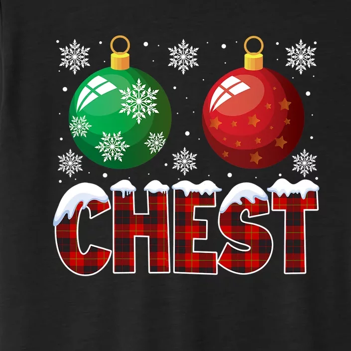 Chest Nuts Christmas Shirt Funny Matching Couple Chestnuts ChromaSoft Performance T-Shirt