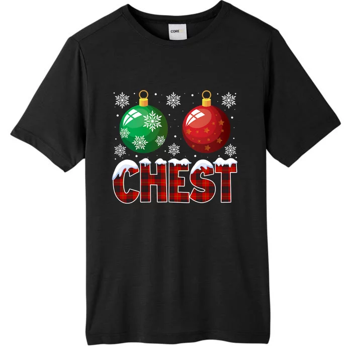 Chest Nuts Christmas Shirt Funny Matching Couple Chestnuts ChromaSoft Performance T-Shirt