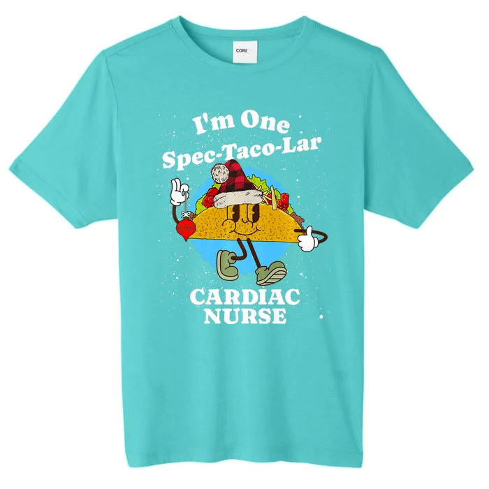 Cardiac Nurse Christmas Funny Taco Pun Cardiology Quote ChromaSoft Performance T-Shirt