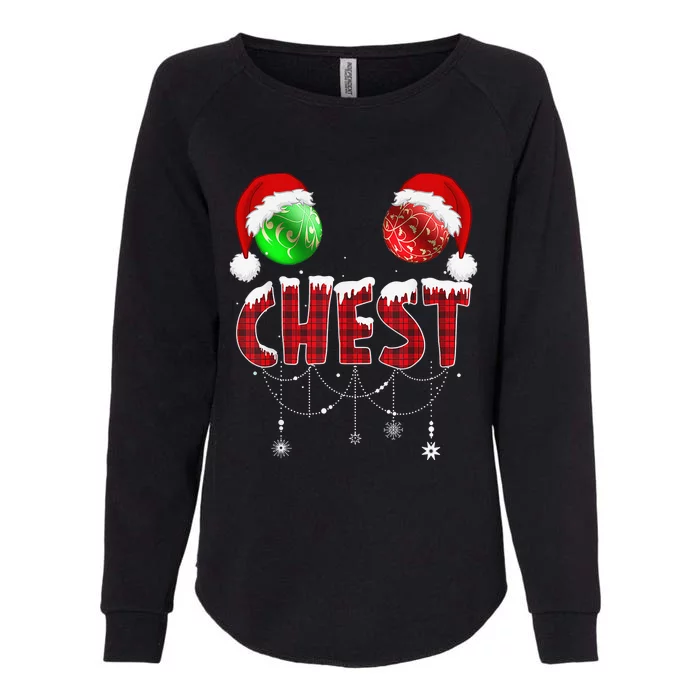 Chest Nuts Christmas Shirt Funny Matching Couple Chestnuts Womens California Wash Sweatshirt