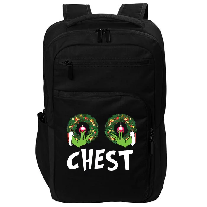 Chest Nuts Christmas Shirts Funny Matching Couple Chest Nuts Impact Tech Backpack