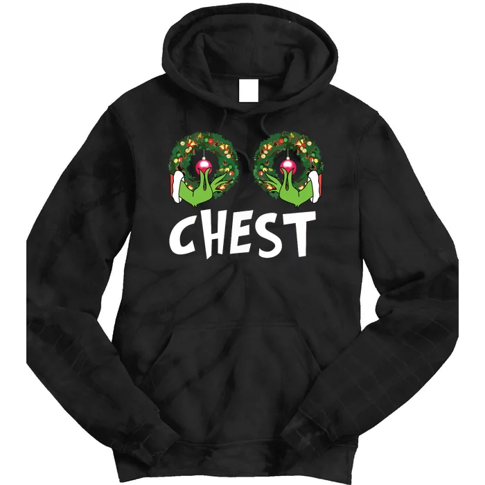 Chest Nuts Christmas Shirts Funny Matching Couple Chest Nuts Tie Dye Hoodie