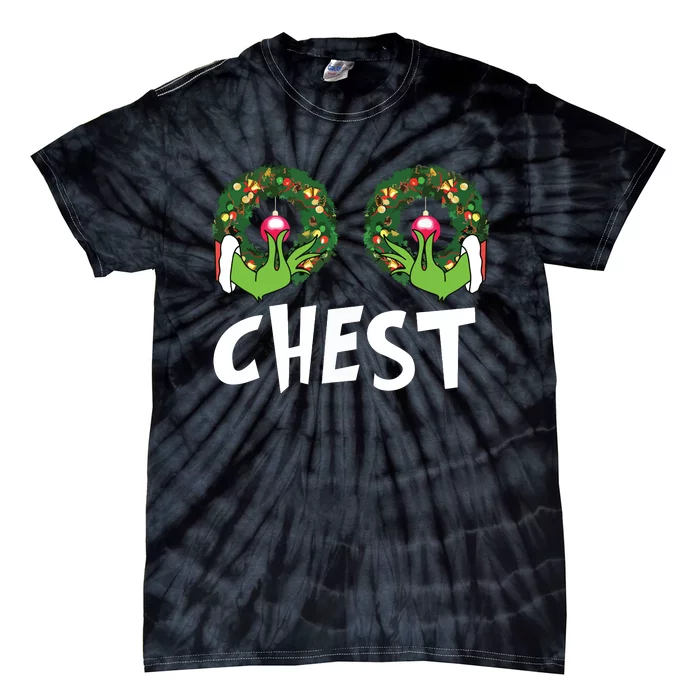 Chest Nuts Christmas Shirts Funny Matching Couple Chest Nuts Tie-Dye T-Shirt