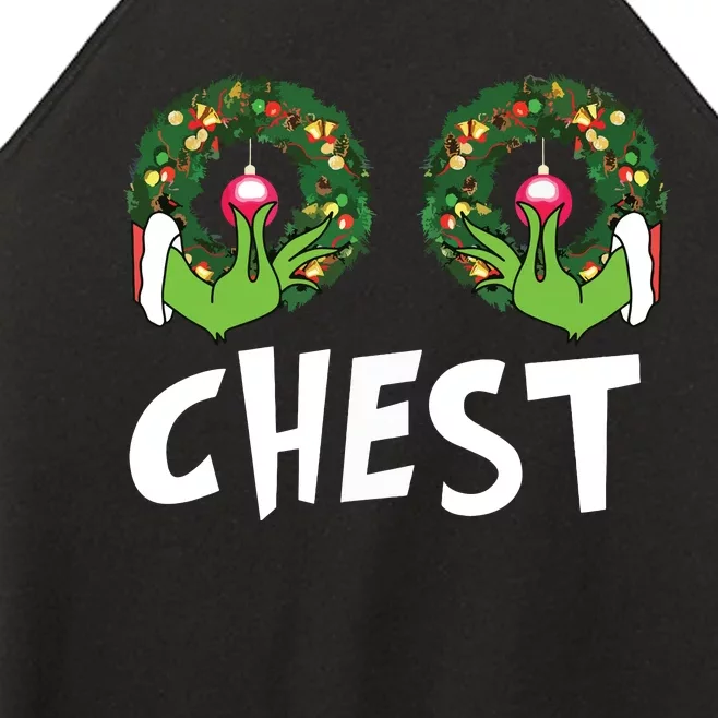 Chest Nuts Christmas Shirts Funny Matching Couple Chest Nuts Women’s Perfect Tri Rocker Tank