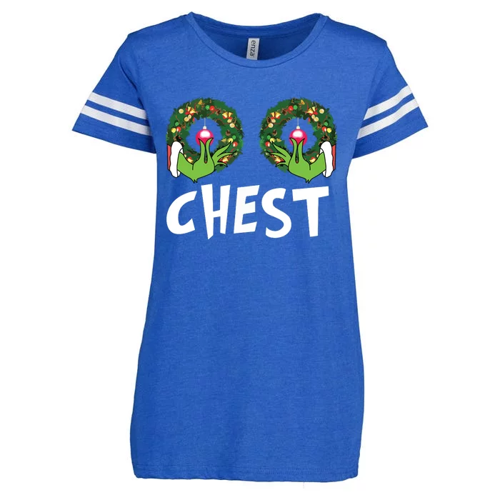 Chest Nuts Christmas Shirts Funny Matching Couple Chest Nuts Enza Ladies Jersey Football T-Shirt