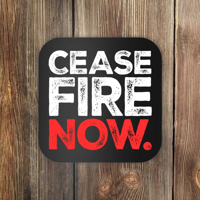 Ceasefire Now Coaster