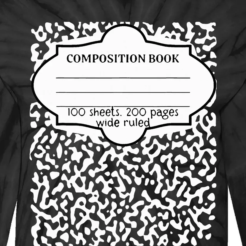 Composition Notebook Costume Matching Group Halloween Tie-Dye Long Sleeve Shirt